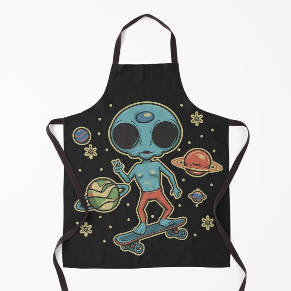 Item preview, Alien Skateboard Space Punk designed and sold by NAMIllustrator.