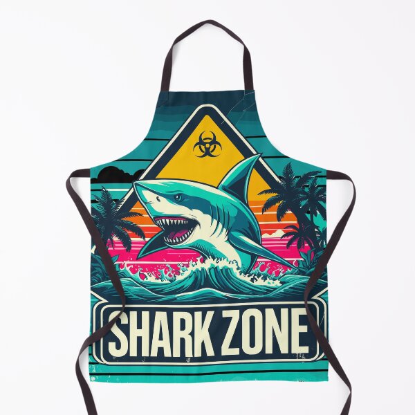 Item preview, Shark zone warning designed and sold by TomFrontierArt.