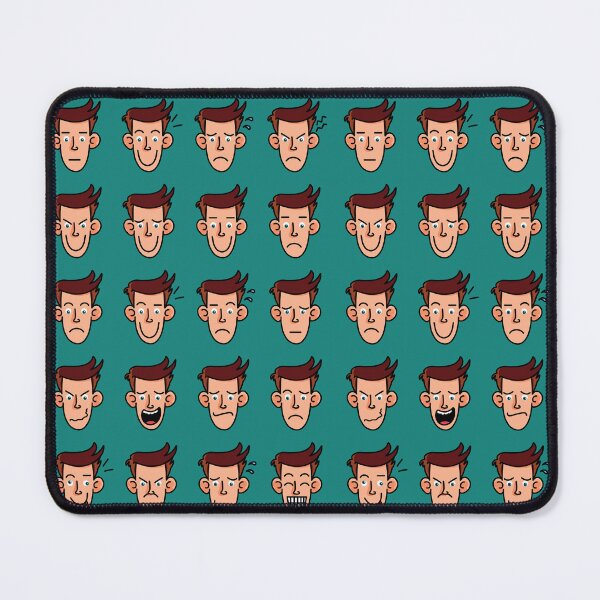 Item preview, Various good and bad facial expressions of a man designed and sold by HarridanCreates.