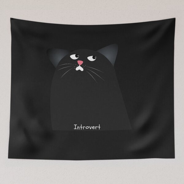 Item preview, Introvert cat designed and sold by msliewdesign.