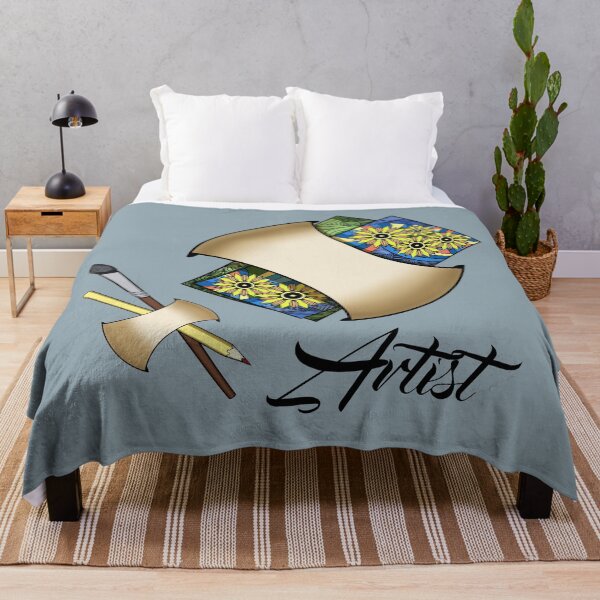 Item preview, Artist, sketch, drawing tools. Paint brush and pencil designed and sold by KateQR.