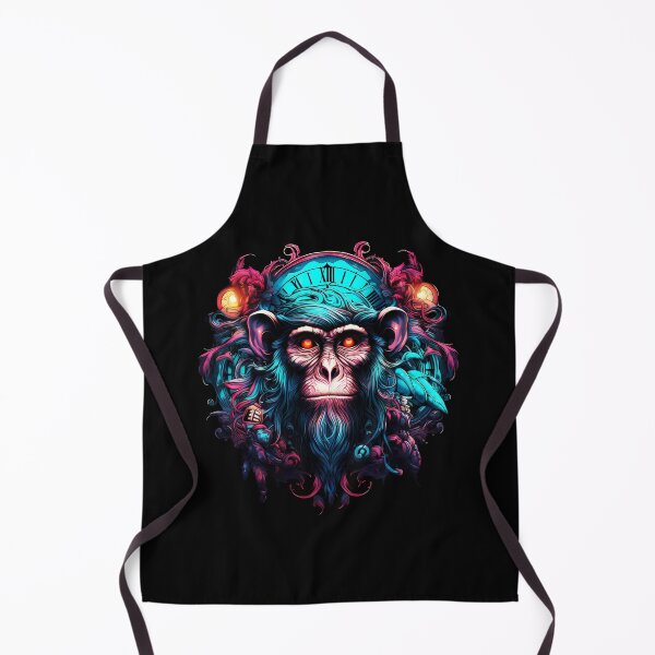 Artikelvorschau, Psychedelische Tiere, alternativer Affe, abstrakte Tierdrucke, farbenfrohe Wildkunst, Psytrance-Illustrationen, Tiermode, psychedelische Accessoires, einzigartige Geschenke entworfen und verkauft von psytrancedesign.