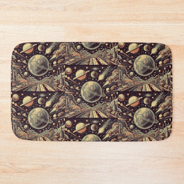Item preview, Retro-Future Fusion style planets drawing designed and sold by thebennington12.