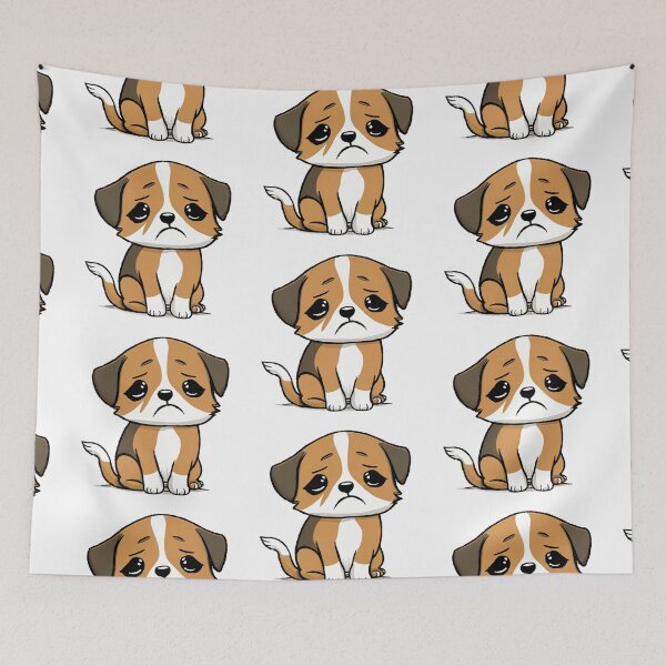 Item preview, CUTE DOG crying designed and sold by 123JUST4U.