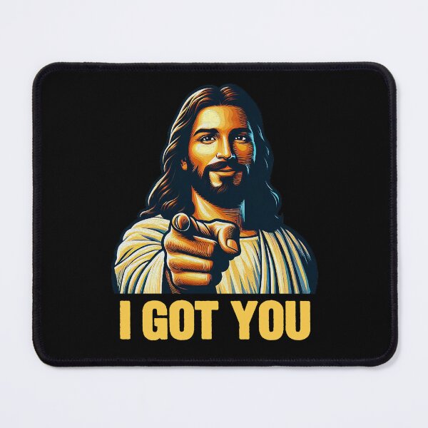 Item preview, I GOT YOU meme Jesus Christ Alpha and Omega designed and sold by plushism.