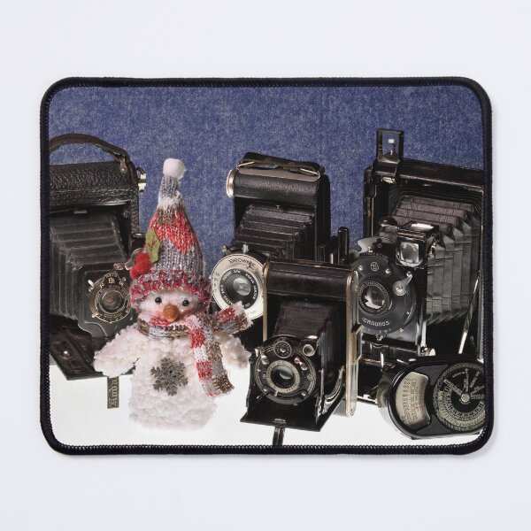 Item preview, Christmas Snowman with Vintage Cameras designed and sold by Bernard Rose.