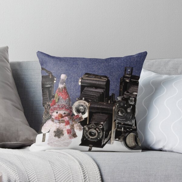 Item preview, Christmas Snowman with Vintage Cameras designed and sold by Bernard Rose.