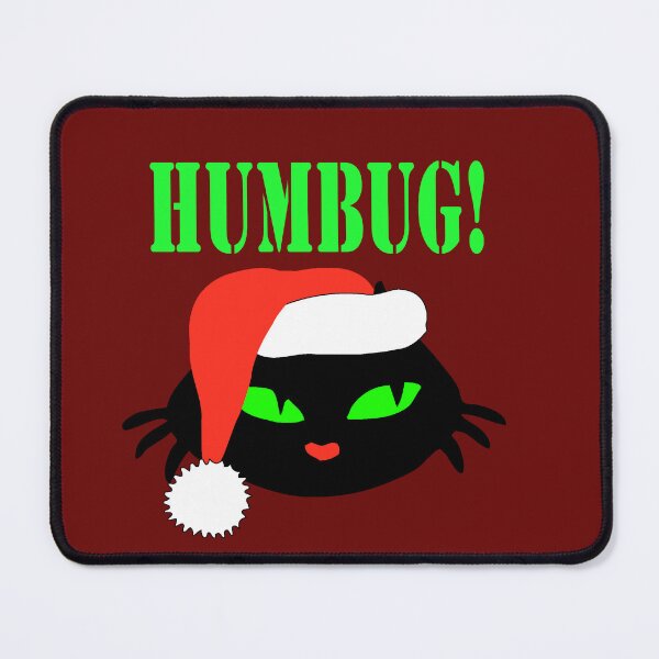 Item preview, Bah Hum Bug Christmas Cat retro designed and sold by patjila.