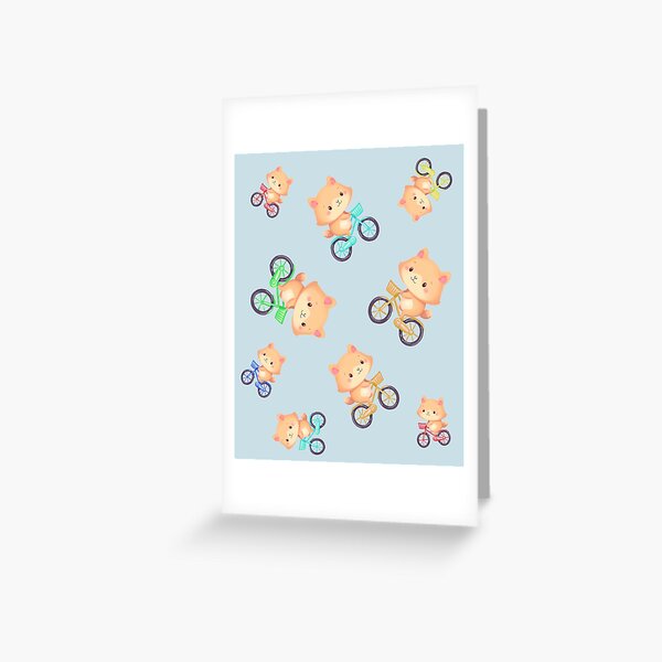 On Bike Greeting Cards for Sale