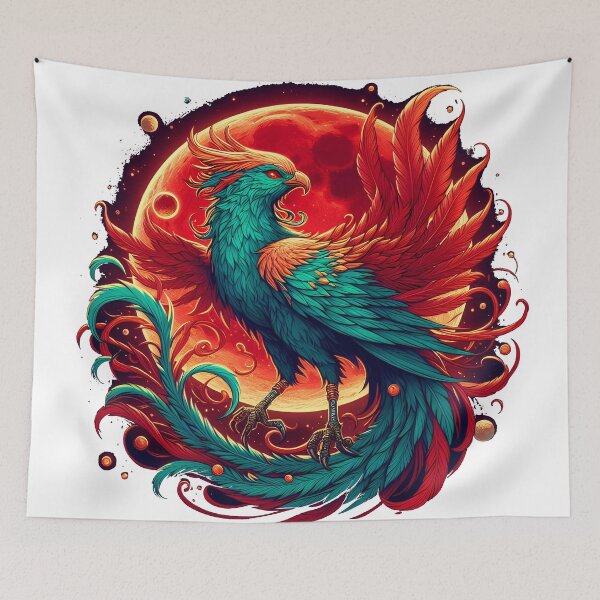 Item preview, Emerald Phoenix: Dance of Nobility Before the Crimson Moon designed and sold by HAKAN YILDIRIM.