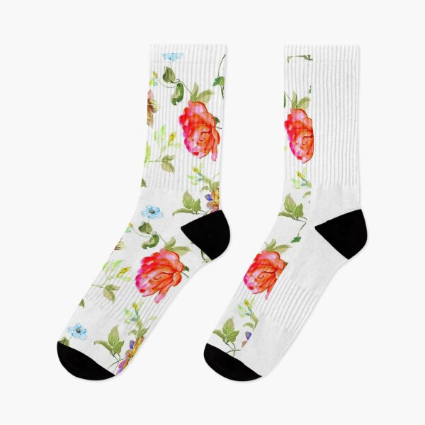 Item preview, Watercolor Floral Pattern Leggings,Elegant Floral,Leggings Pattern Flowers, designed and sold by seritik.
