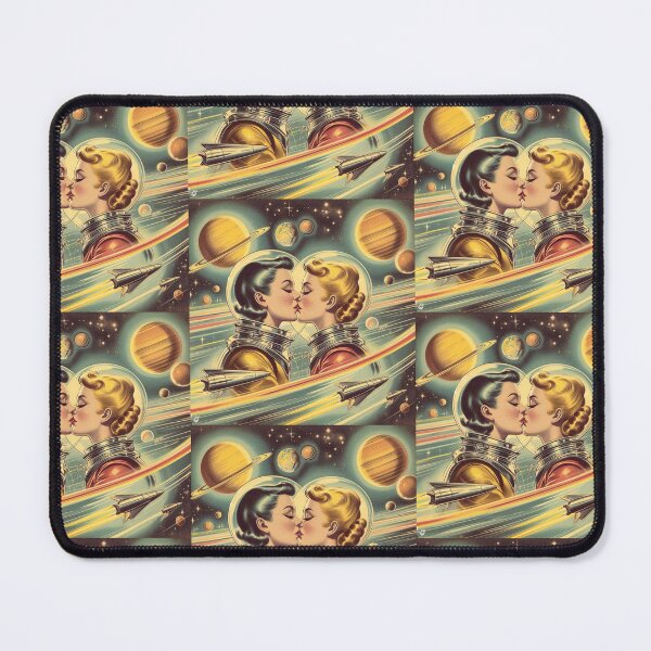 Item preview, Retro Futurism: 1950s girls kissing in space designed and sold by thebennington12.