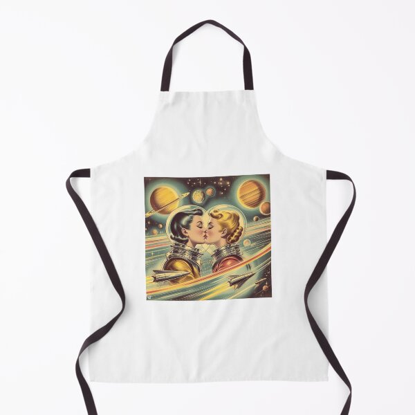 Item preview, Retro Futurism: 1950s girls kissing in space designed and sold by thebennington12.