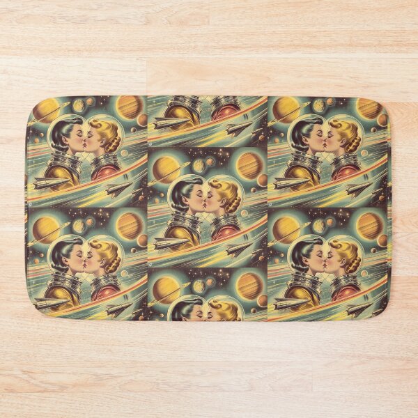 Item preview,  Retro Futurism: 1950s girls kissing in space designed and sold by thebennington12.