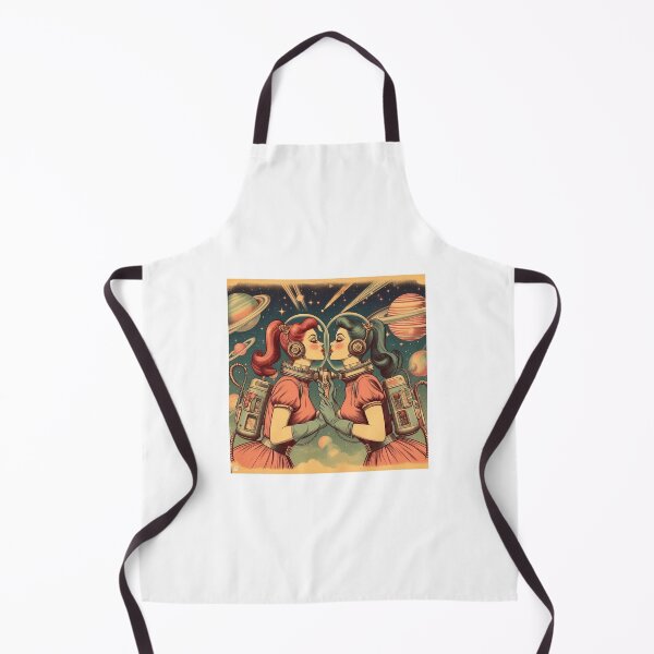 Item preview, Retro Futurism: 1950s girls kissing in space designed and sold by thebennington12.