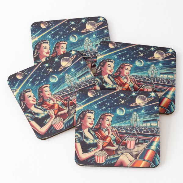 Item preview, Retro Futurism: 1950s girls cinema drive in designed and sold by thebennington12.