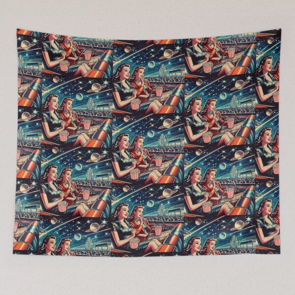 Item preview, Retro Futurism: 1950s girls cinema drive in designed and sold by thebennington12.