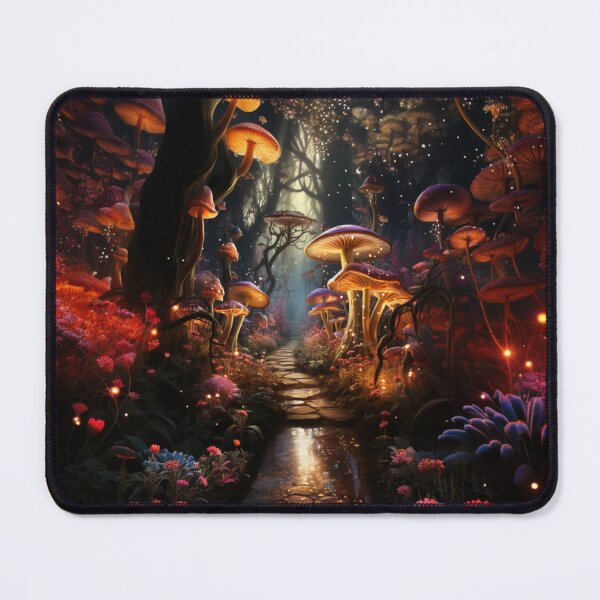 Item preview, Mushroom Fairy's path posters Wall art designed and sold by pencil-art98.