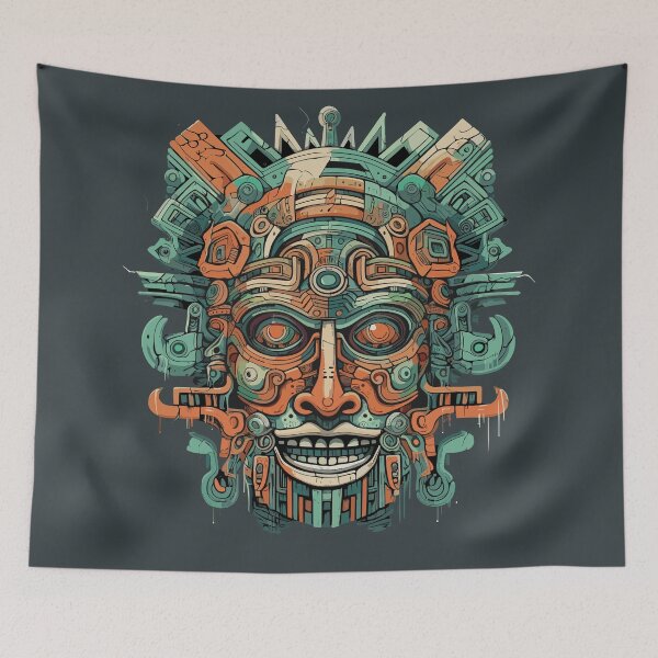 Item preview, Aztec Idol mask designed and sold by Hisirdoux.