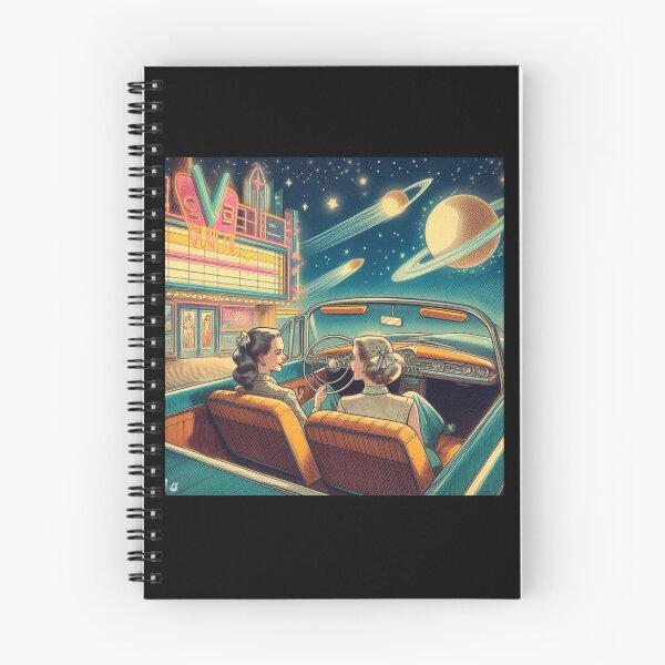 Item preview, Retro Futurism: 1950s girls cinema drive in in space designed and sold by thebennington12.