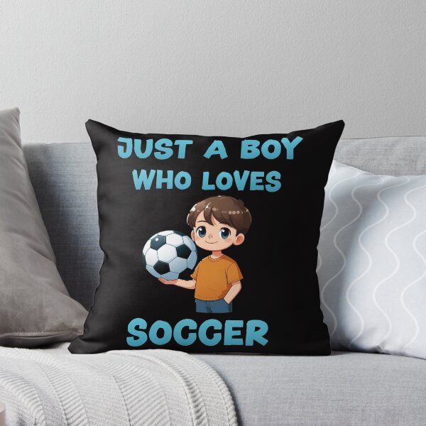 Item preview, Just a boy who loves soccer designed and sold by HeadTurningArt.