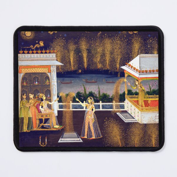 Item preview, Women Celebrate Diwali, Royalty & River 1760 India designed and sold by RocketshipRetro.