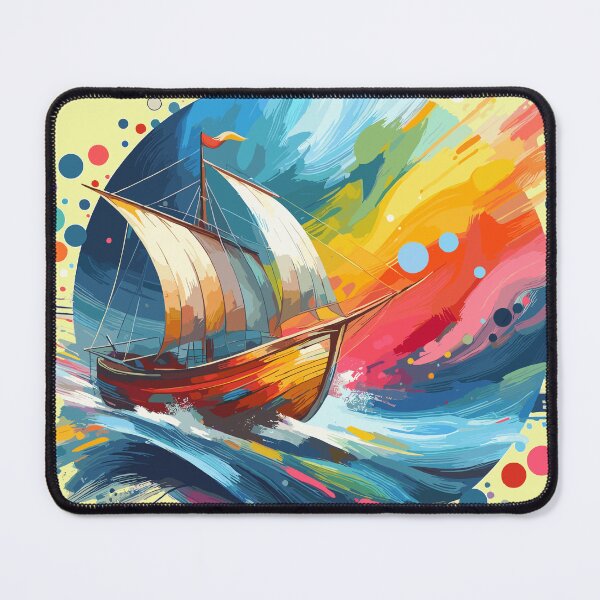 Item preview, waves and boat designed and sold by gkhanco.
