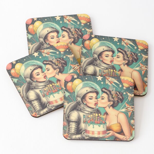 Item preview, turism: 1950s girls celebrating birthday in space designed and sold by thebennington12.