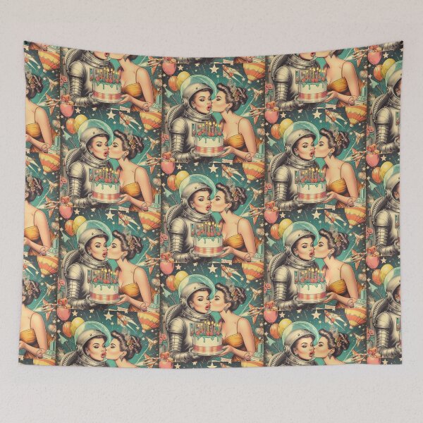 Item preview, turism: 1950s girls celebrating birthday in space designed and sold by thebennington12.