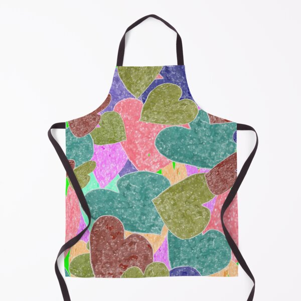 Item preview, Gorgeous Colorful Glitter Hearts - Hand-drawn designed and sold by Victoria Rose.