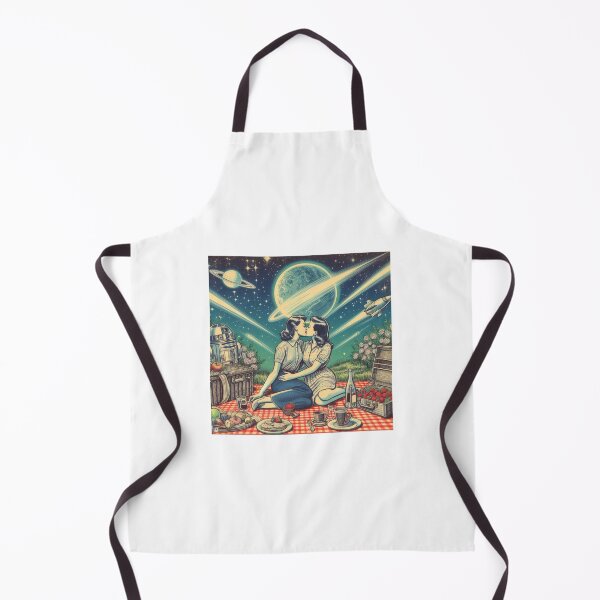Item preview, Retro futurism: 1950s girls kissing at a picnic designed and sold by thebennington12.