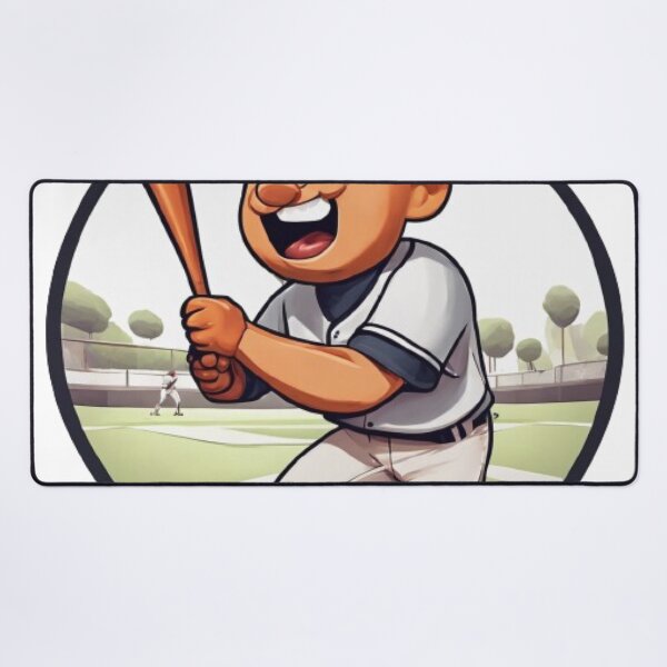 Item preview, Cartoon Character Playing Baseball designed and sold by HarmonyGuitars.