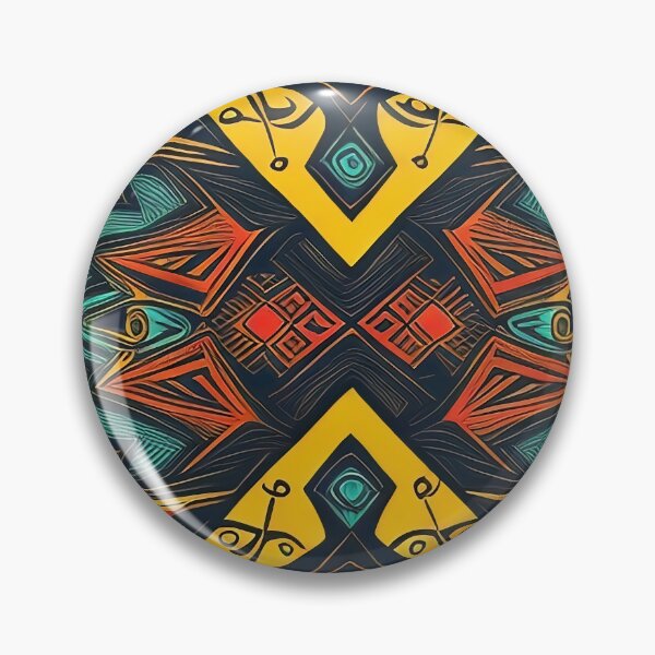 Item preview, Tribal pattern with yellow vibes designed and sold by operossa.