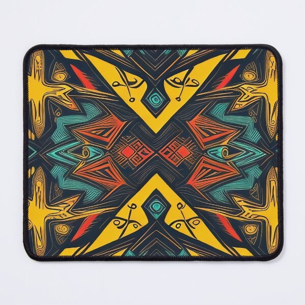 Item preview, Tribal pattern with yellow vibes designed and sold by operossa.