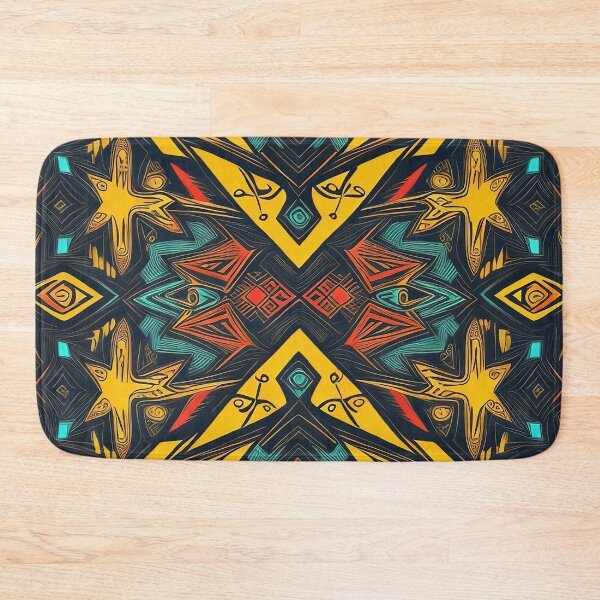 Item preview, Tribal pattern with yellow vibes designed and sold by operossa.