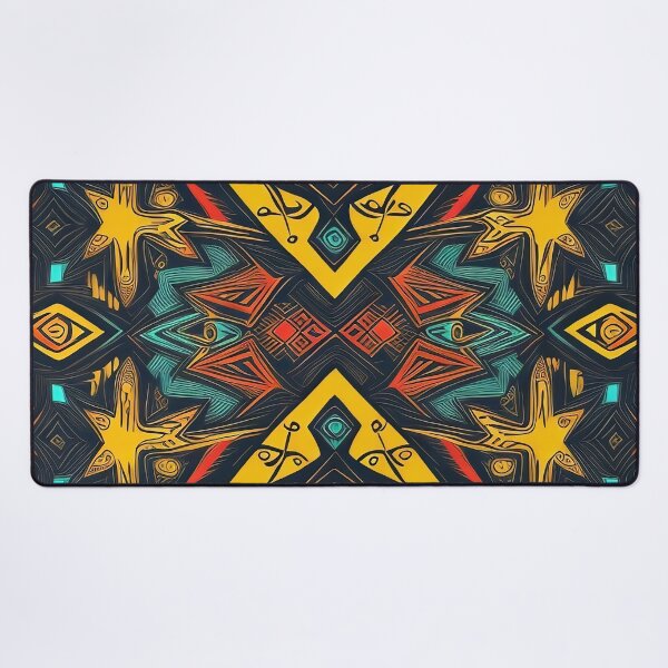 Item preview, Tribal pattern with yellow vibes designed and sold by operossa.