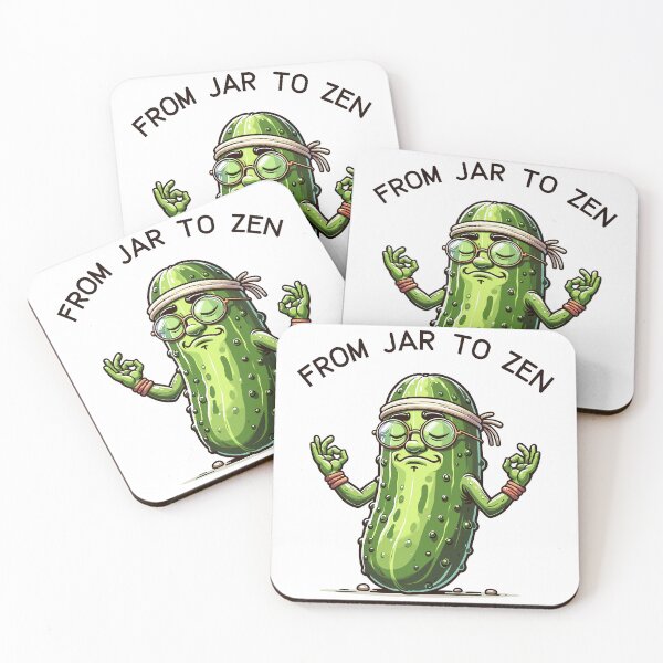 Item preview, Funny Pickle Yoga Guru From Jar To Zen designed and sold by CosyTeal.