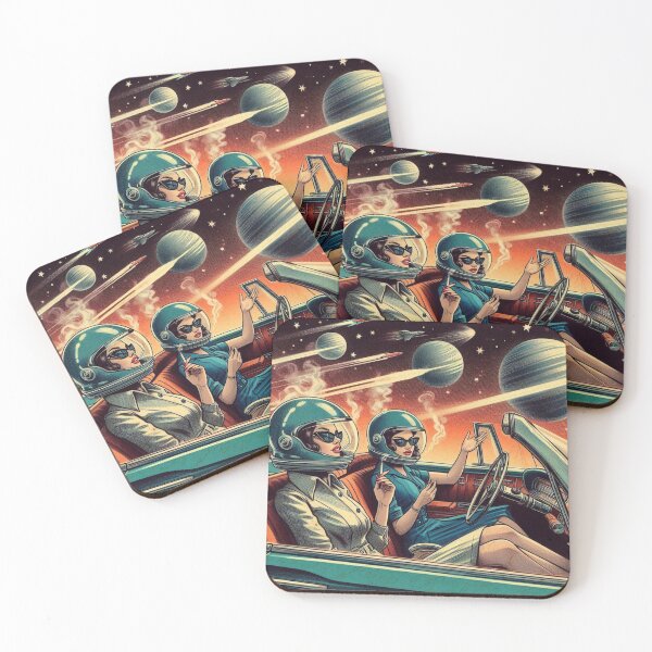 Item preview,  Retro futurism: 1950s girls in a car smoking designed and sold by thebennington12.