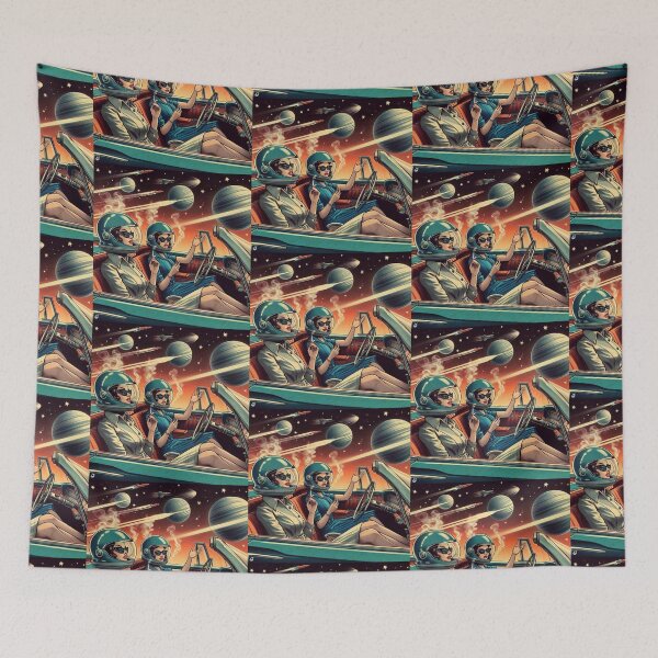 Item preview,  Retro futurism: 1950s girls in a car smoking designed and sold by thebennington12.