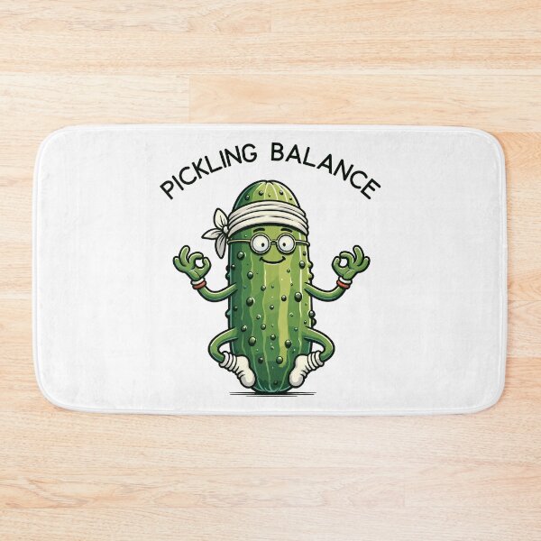 Item preview, Funny Pickle Yoga Guru Pickling Balance designed and sold by CosyTeal.