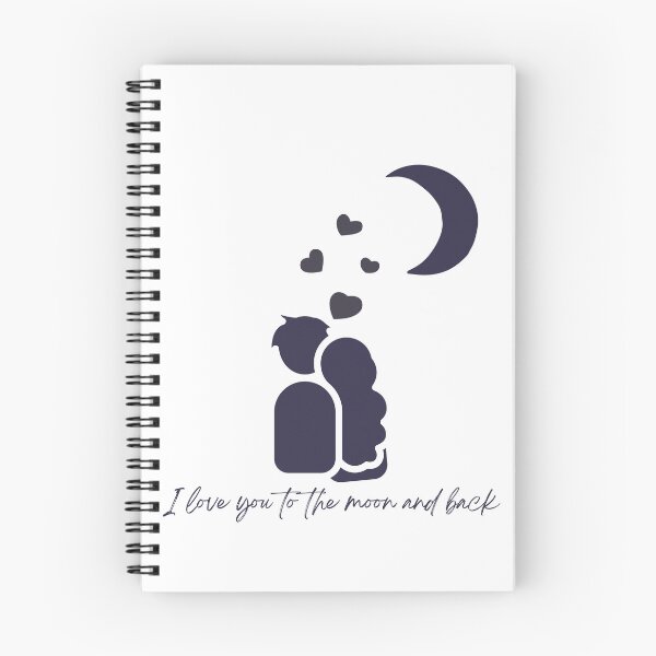 Item preview, I love you to the moon and back, couple design designed and sold by Coral-Cases.
