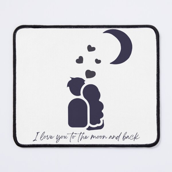 Item preview, I love you to the moon and back, couple design designed and sold by Coral-Cases.