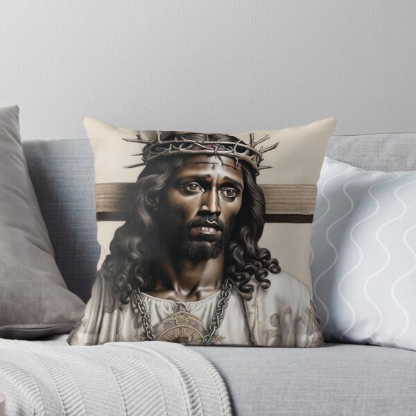 Item preview, Black Jesus; He loves you; designed and sold by Mona-Leilah.