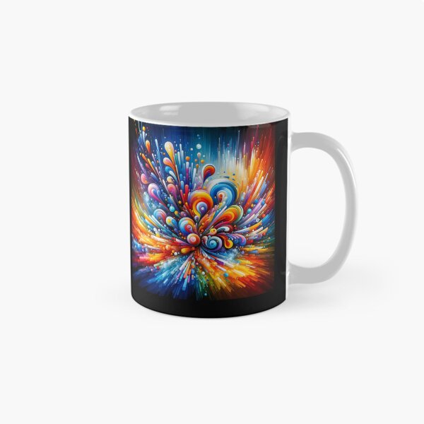 Item preview, Explosión de color - Impresión de arte abstracto dinámico" designed and sold by ChromaticBlend.