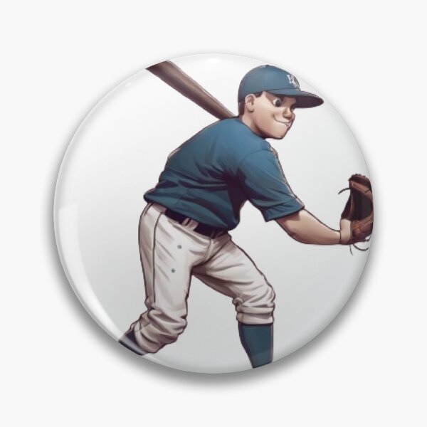 Item preview, Cartoon Character Playing Baseball  designed and sold by HarmonyGuitars.