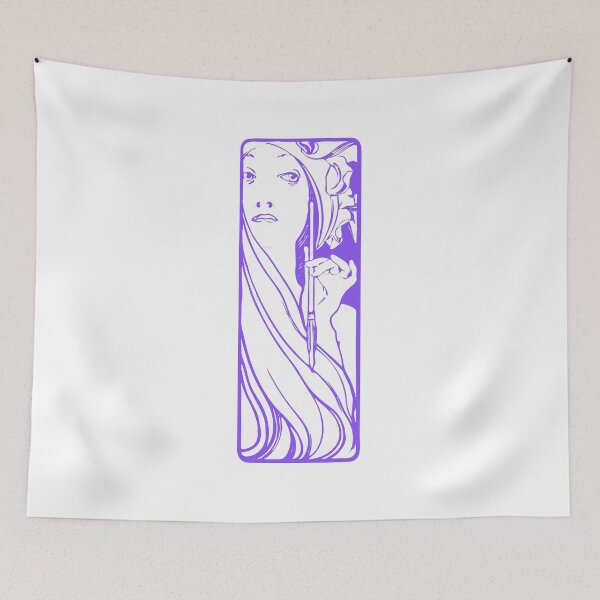 Item preview, Alphonse Mucha "the muse of art" (violet) designed and sold by lachataigne.
