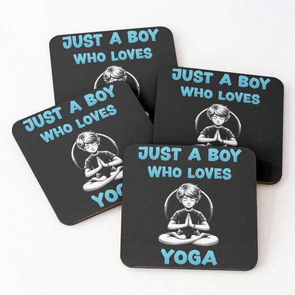 Item preview, Just a boy who loves yoga designed and sold by HeadTurningArt.