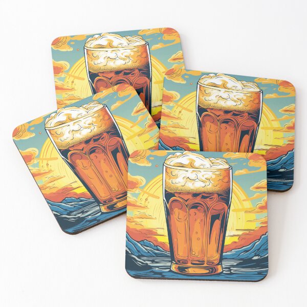 Item preview, Pop Art Beer In The Sunset, pop art  designed and sold by Shanigi-Designs.