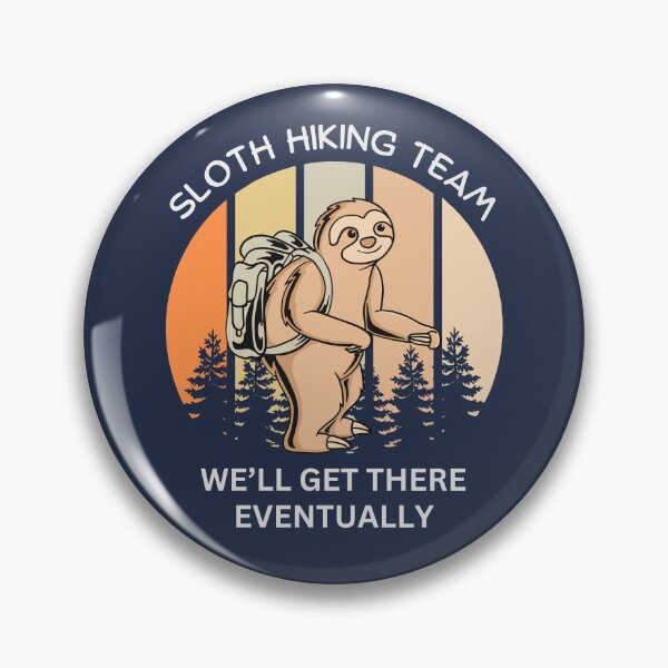 Item preview, Sloth Hiking Team designed and sold by CampfireCove.