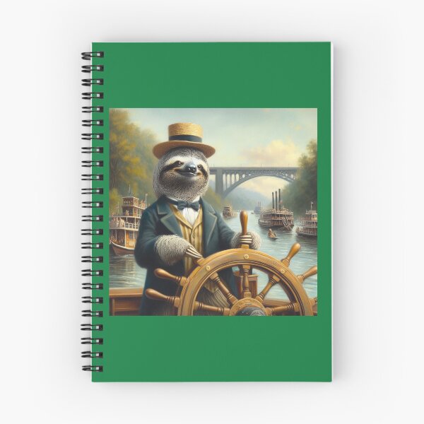Item preview, Sloth Riverboat Captain designed and sold by CrankyOldDude.